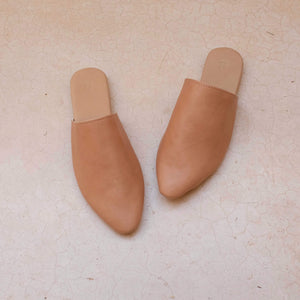The Lei Studio Slide Almond Leather 